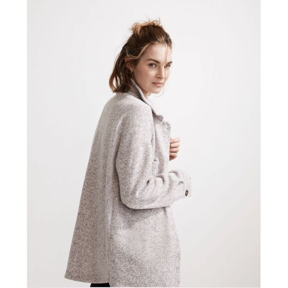 Madewell Tops - MWL (Re)sourced Sweater Fleece Shirt-Jacket in Heather Pale Thistle Size XS